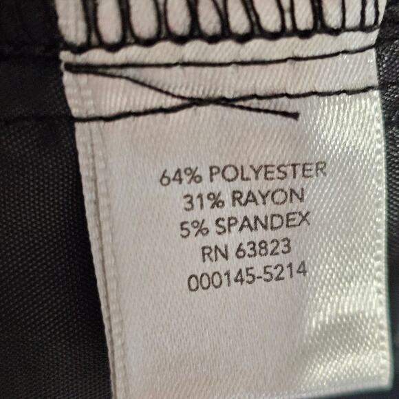 Christopher & Banks Tartan Plaid Dress Pants Dark Green Black Size 4 - Picture 6 of 7